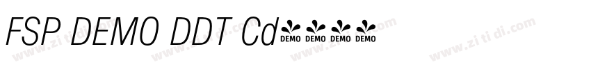 FSP DEMO DDT Cd字体转换 FSP DEMO DDT Cd字体转换